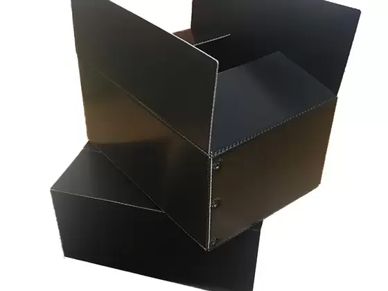 Excellent Customized Size Shape Thickness Fluted PP PolypropyleneCorflute Corrugated Storage Box For Clothing Shoe
