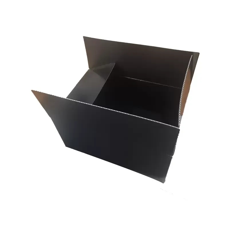 Excellent Customized Size Shape Thickness Fluted PP PolypropyleneCorflute Corrugated Storage Box For Clothing Shoe