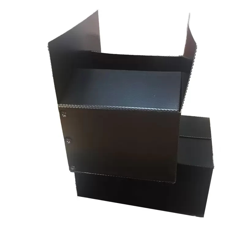 Excellent Customized Size Shape Thickness Fluted PP PolypropyleneCorflute Corrugated Storage Box For Clothing Shoe